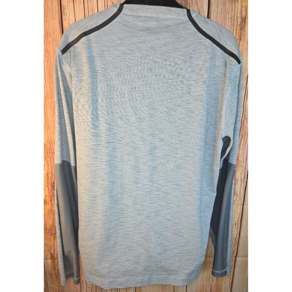 Nike Golf Dri-Fit Mens Gray Long Sleeve V-Neck Shirt XL - Picture 6 of 8